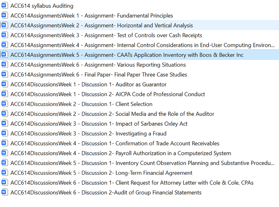 ACC614: UAGC Full Course Bundle Download