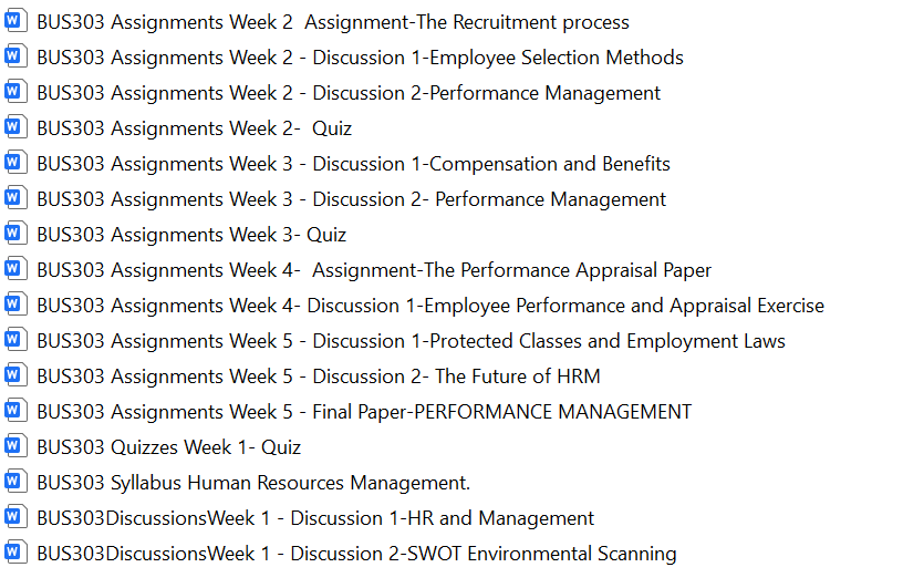 BUS303:UAGC Full Course Bundle Download