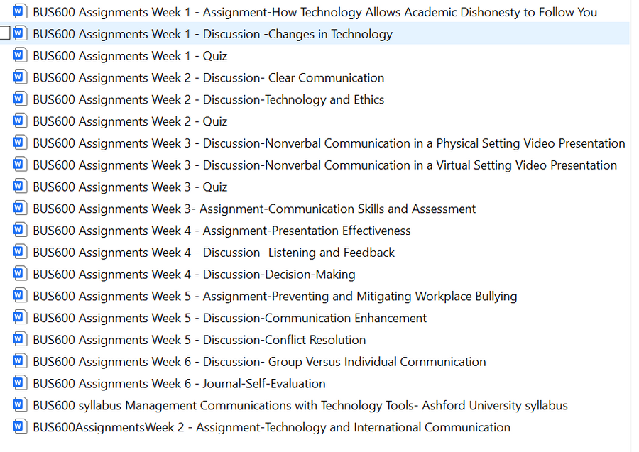 BUS 600 UAGC Entire Online Course Assignments Bundle Download 2026-2027