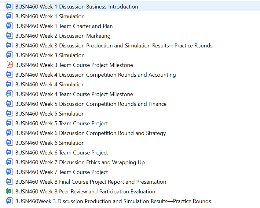 Download: BUSN460 SENIOR PROJECT-Devry Uni Full Course  Assignments Access