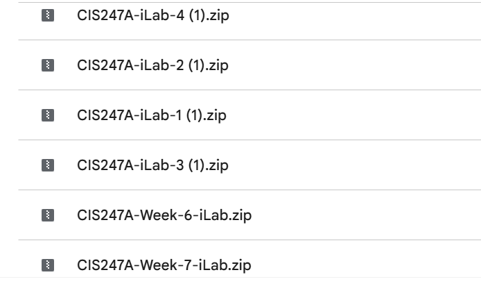 (New Full Course Guide) CIS247A Week iLab 1-7 Projects