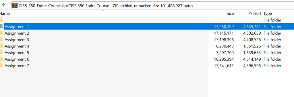 (New Full Course Guide) CISS 350 Entire Course Study Guide Solutions Download