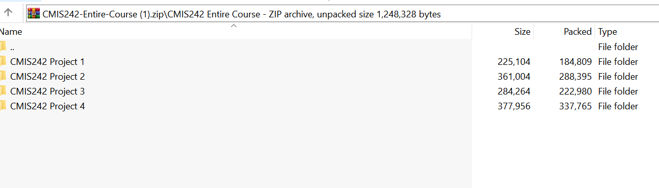 (New Full Course Guide)CMIS 242 Entire Course Study Solutions Download