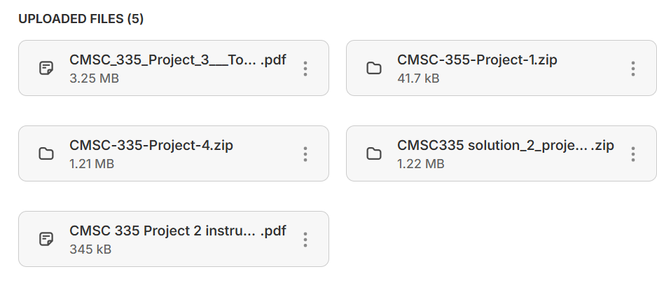 (New Course Guide) CMSC 335 Projects Study Solutions Download  UMGC