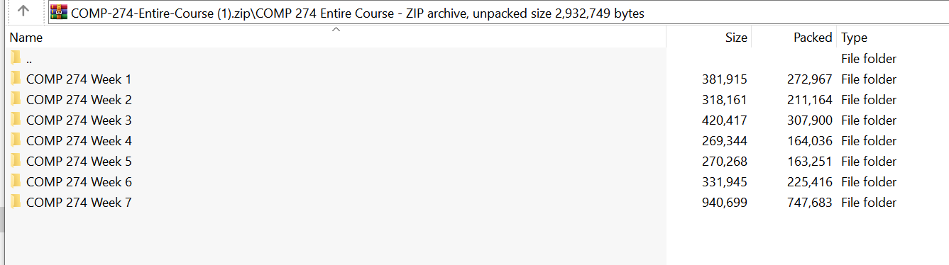 (New Full Course Guide) COMP 274 Entire Course Study Solution Download