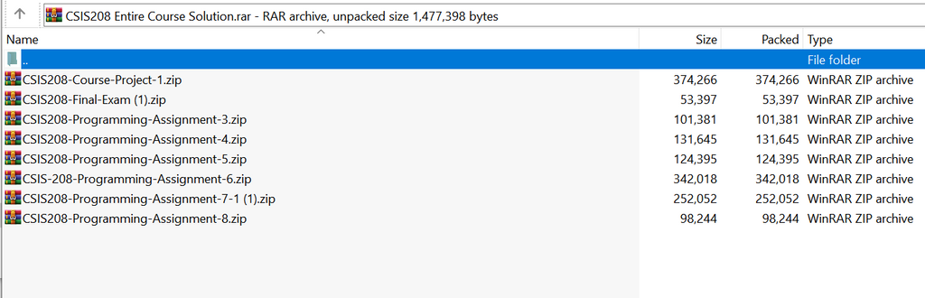 (New Full Course Guide) CSIS 208 Study Solution Download