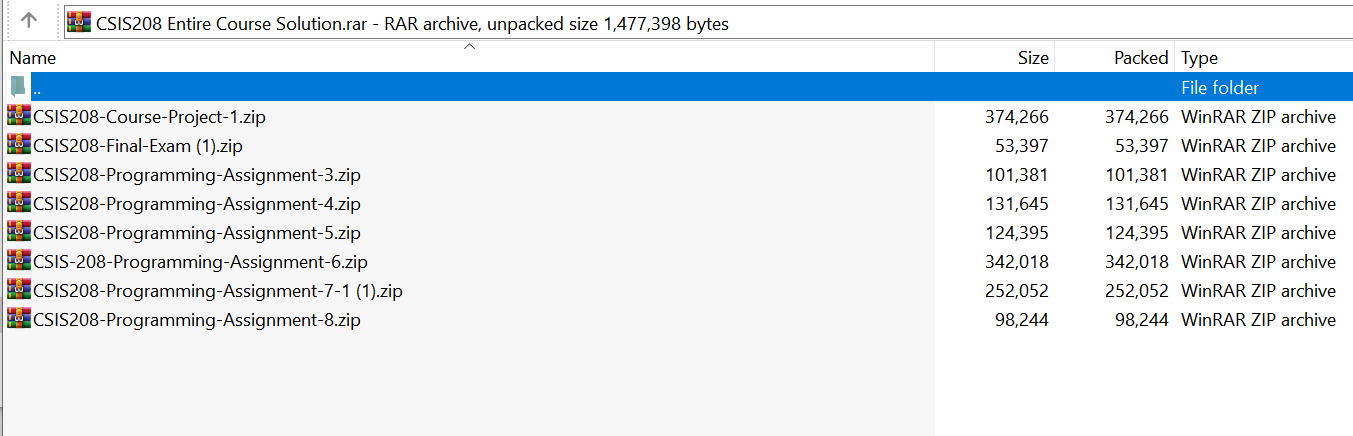 (New Full Course Guide) CSIS 208 Study Solution Download