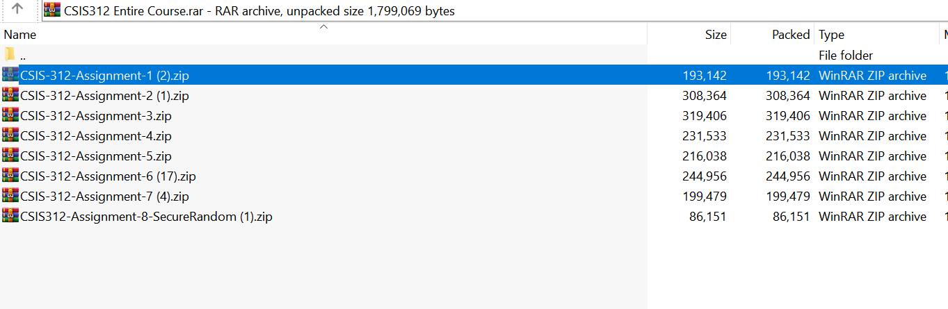 (New Full Course Guide) CSIS 312 Entire Course Solution Download