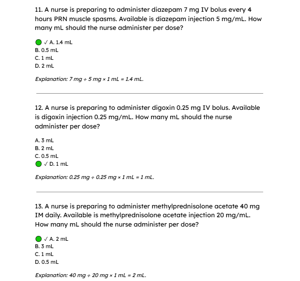 New Comprehensive Medication Calculations MCQs 2026/27 200 Questions