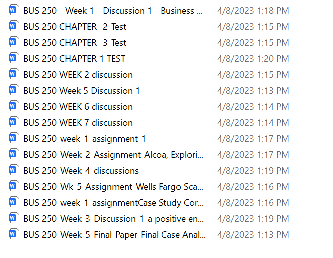 (New Full Course Guide)BUS 250 BUS250 Business and Society UAGC