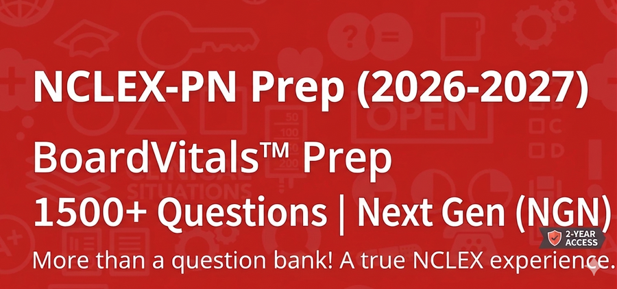 BoardVitals™ NCLEX PN Prep 2026-2027 1500+ Questions Bundle