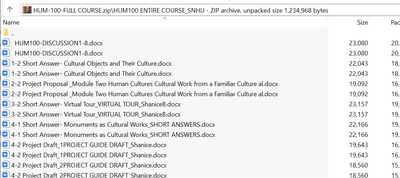 (New Course Guide) HUM100 ENTIRE COURSE Solution Download