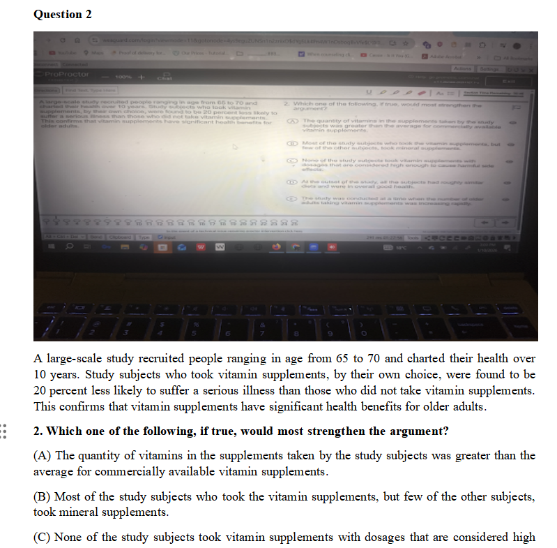 Q&A: The Law School Admission Test LSAT Exam Actual Questions 2026