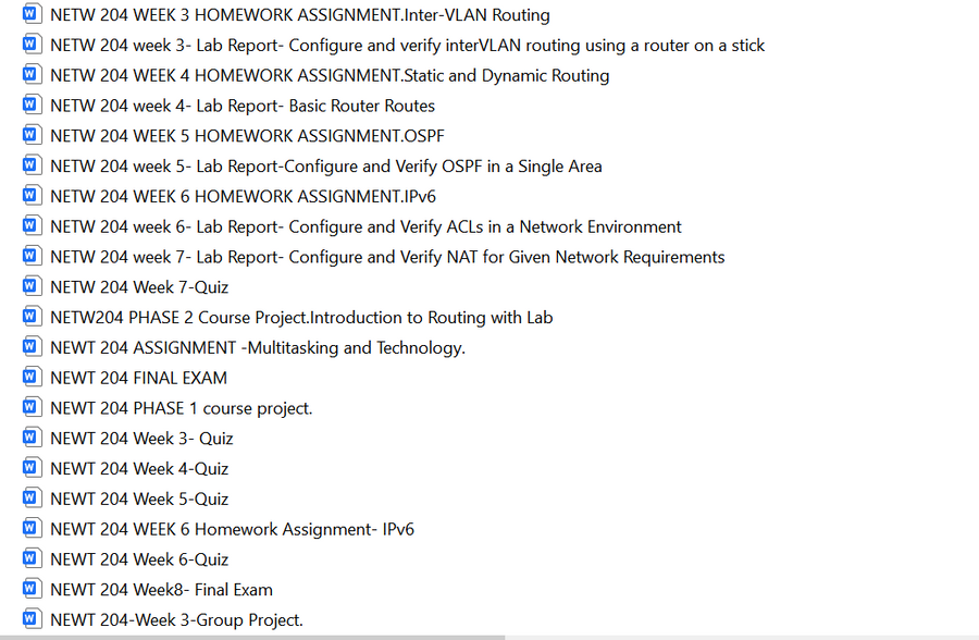 Download: NEWT204 UAGC Zipped Full Course Files