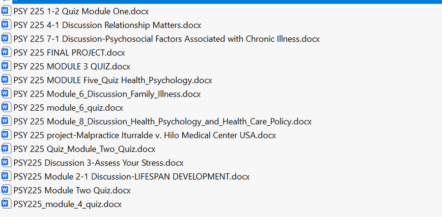 PSY 225 SNHU Full Course Bundle Download
